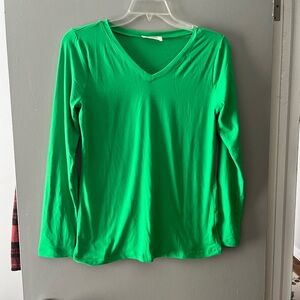 Zenana Outfitters Bright Green Long Sleeve Top